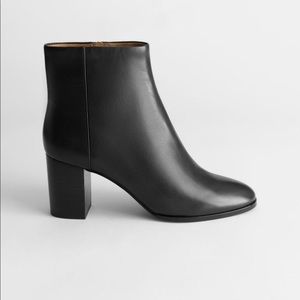 NEW & Other Stories high heel black ankle boot